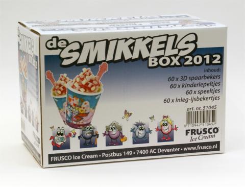 Smikkel Box 2012 Frusco icecream maatwerk full color 3d bekers china