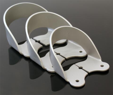 Aluminium voetbeugels Aluminium poedercoaten zandstralen ucic parelstralen industrie 5083 6061 6063