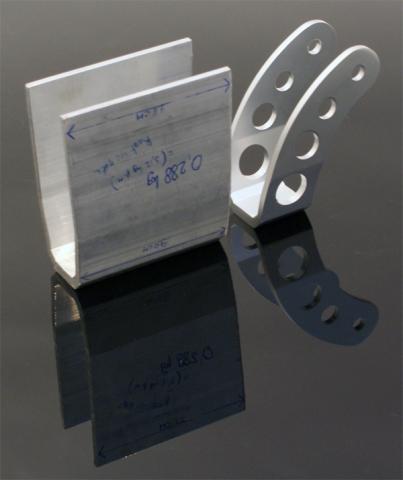 Aluminium vork met ruw materiaal Aluminium vork poedercoaten zandstralen ucic parelstralen industrie 5083 6061 60