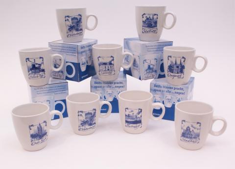 C1000 Mokken en doosje C1000 Mokken en doosje koffie Premiums, merchandise, promotie, reclame, maatwerk