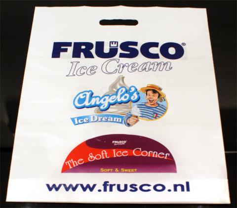 Frusco plastic tasje Frusco plastic tasje Premiums, merchandise, promotie, reclame, maatwerk, ucic