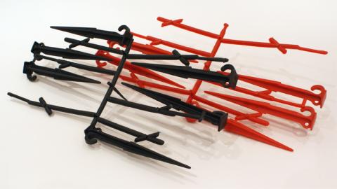 Kunststof tentharingen direct uit de mal Kunststof tentharingen mal plastic, pp, pa, abs, HDPE, pet, pvc, mould