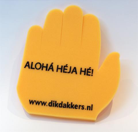 Zwaaihand De Dikdakkers Zwaaihand De Dikdakkers Premiums, merchandise, promotie, reclame, maatwerk, ucic